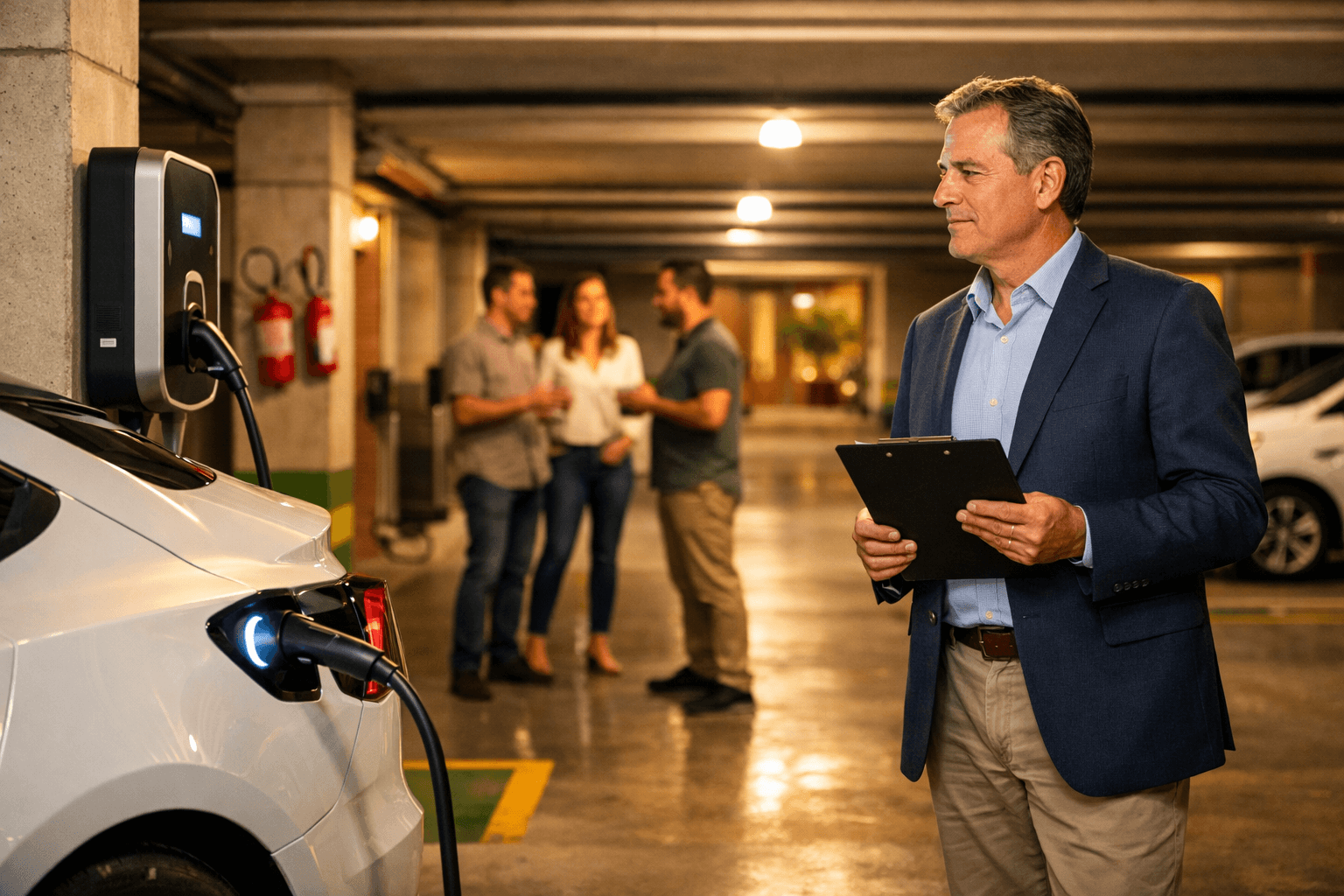 Imagem de destaque: Carro Elétrico em Condomínio: O Desafio e as Novas Regras para Síndicos em 2026