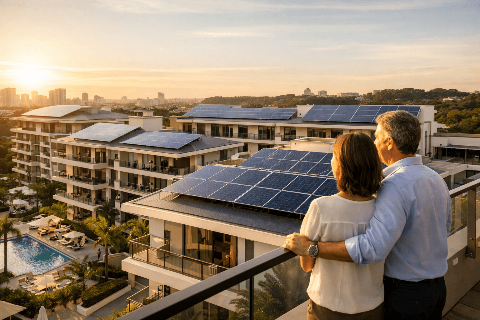 Imagem de destaque: Energia Solar em Condomínios: Economia Real em 2026 e Como Implantar