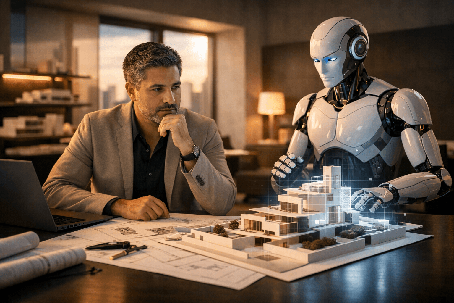 Imagem de destaque: Inteligência artificial na arquitetura: ameaça ou aliada do futuro da profissão?